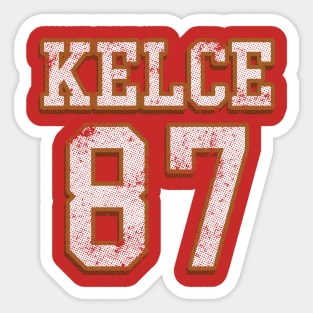 Travis Kelce Jersey (Back Print) Sticker